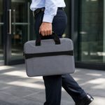 Black Hard-Handle Laptop Office Bag view 4