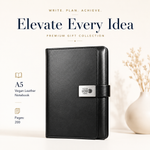 Classic A5 Vegan Leather Notebook & Metal Pen Gift Set view 1