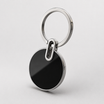 Premium Round Stainless Steel Keychain view 3