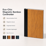 Eco-Chic Magnetic Bamboo Cardholder view 2