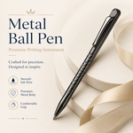 Premium A5 Vegan Leather Notebook & Textured Metal Pen Gift Set view 2