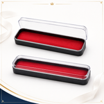 Premium Metal Pen Box with Red Velvet Insert view 4