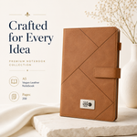 Geometric A5 Vegan Leather Notebook & Pen Gift Set view 1