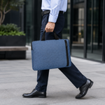 Grey Slim Laptop Sleeve Bag view 3