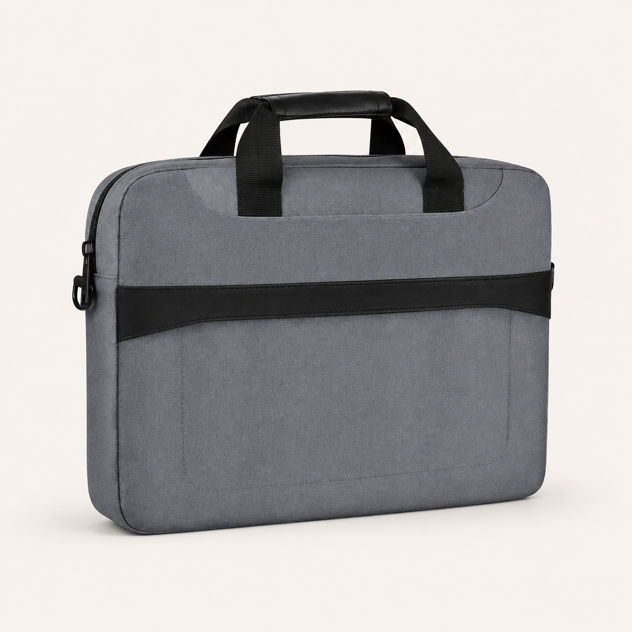 Black Hard-Handle Laptop Office Bag view 2