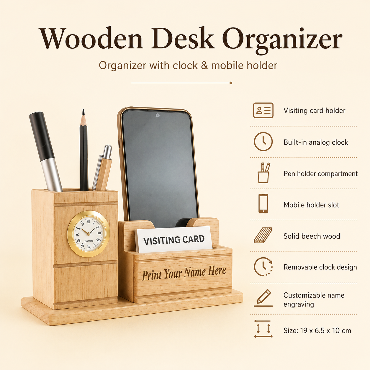 XG-D04 Minimal Desk Organizer view 2