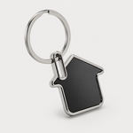 Premium House Shaped Metal Keychain view 3