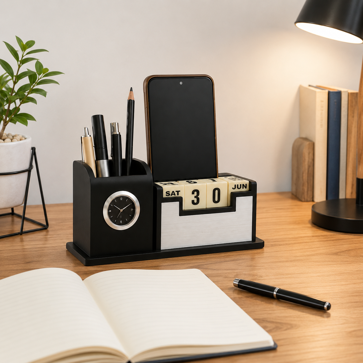 XG-D01 Wooden Desk Organizer view 3