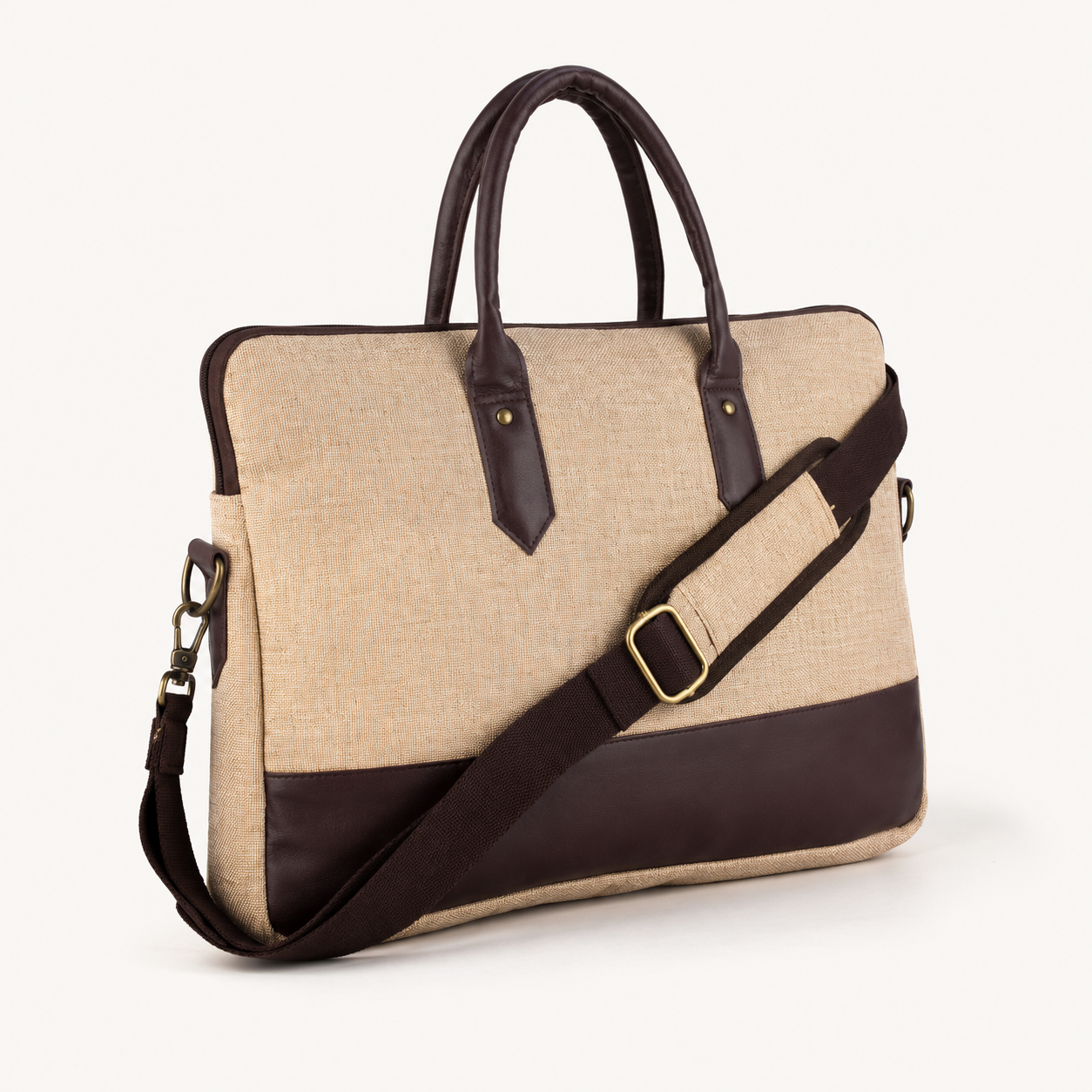 Sustainable Jute Laptop Office Bag view 1