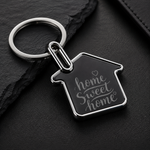 Premium House Shaped Metal Keychain view 1