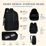 Blue Travel Laptop Backpack view 2