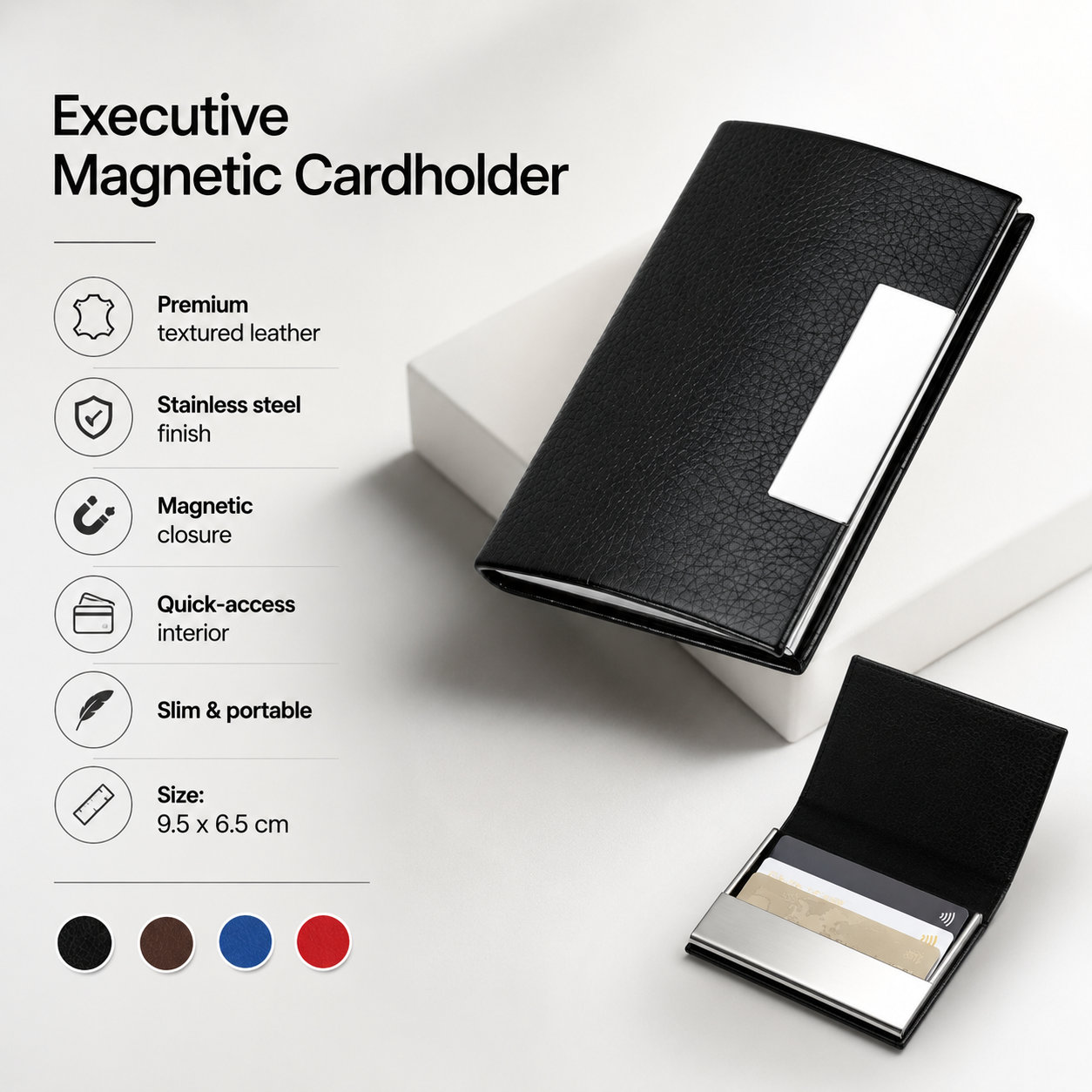 Executive Magnetic Cardholder view 2