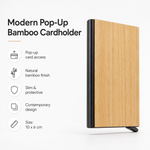 Modern Pop-Up Bamboo Cardholder view 2