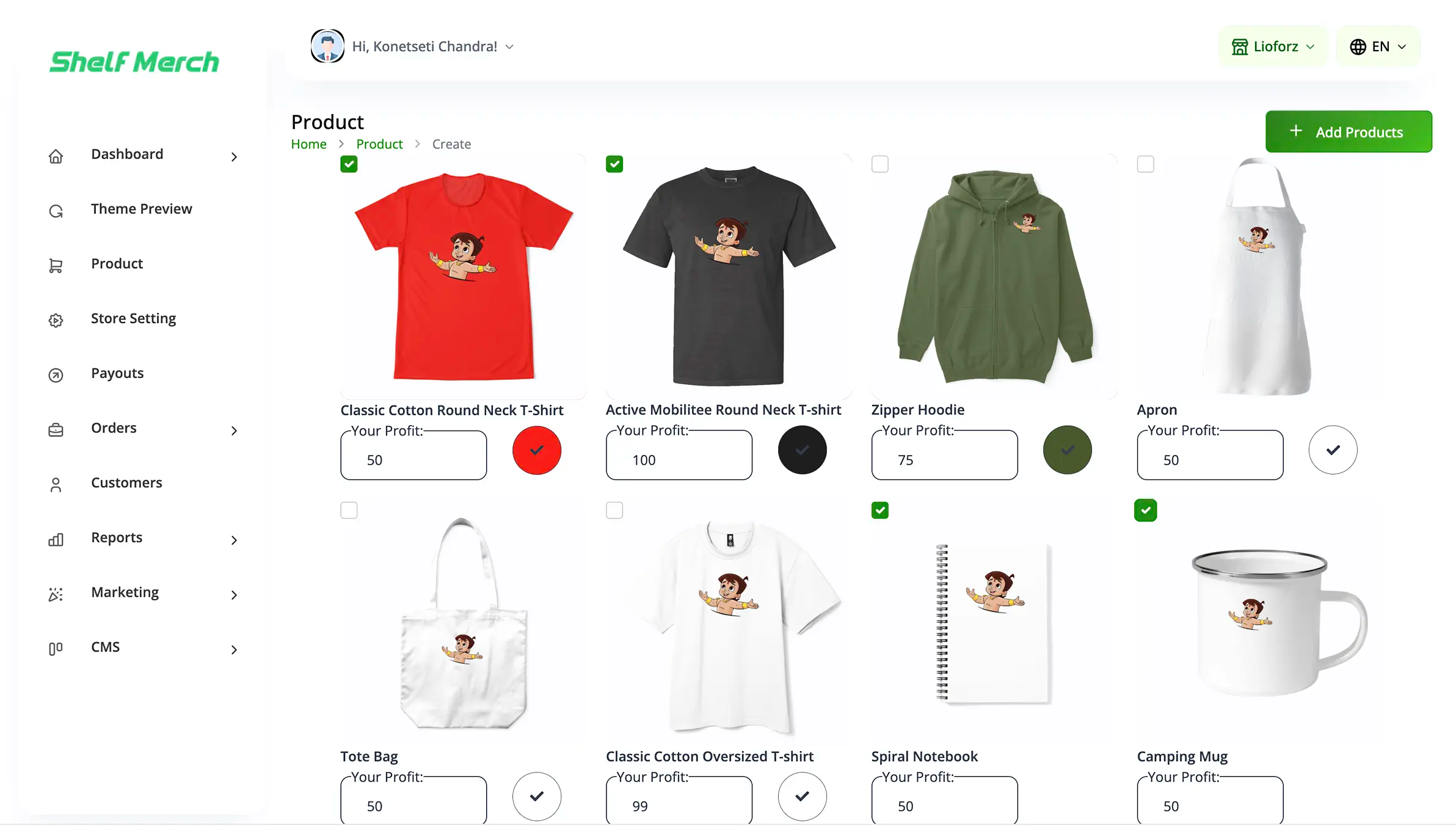 Shelfmerch E-commerce Website