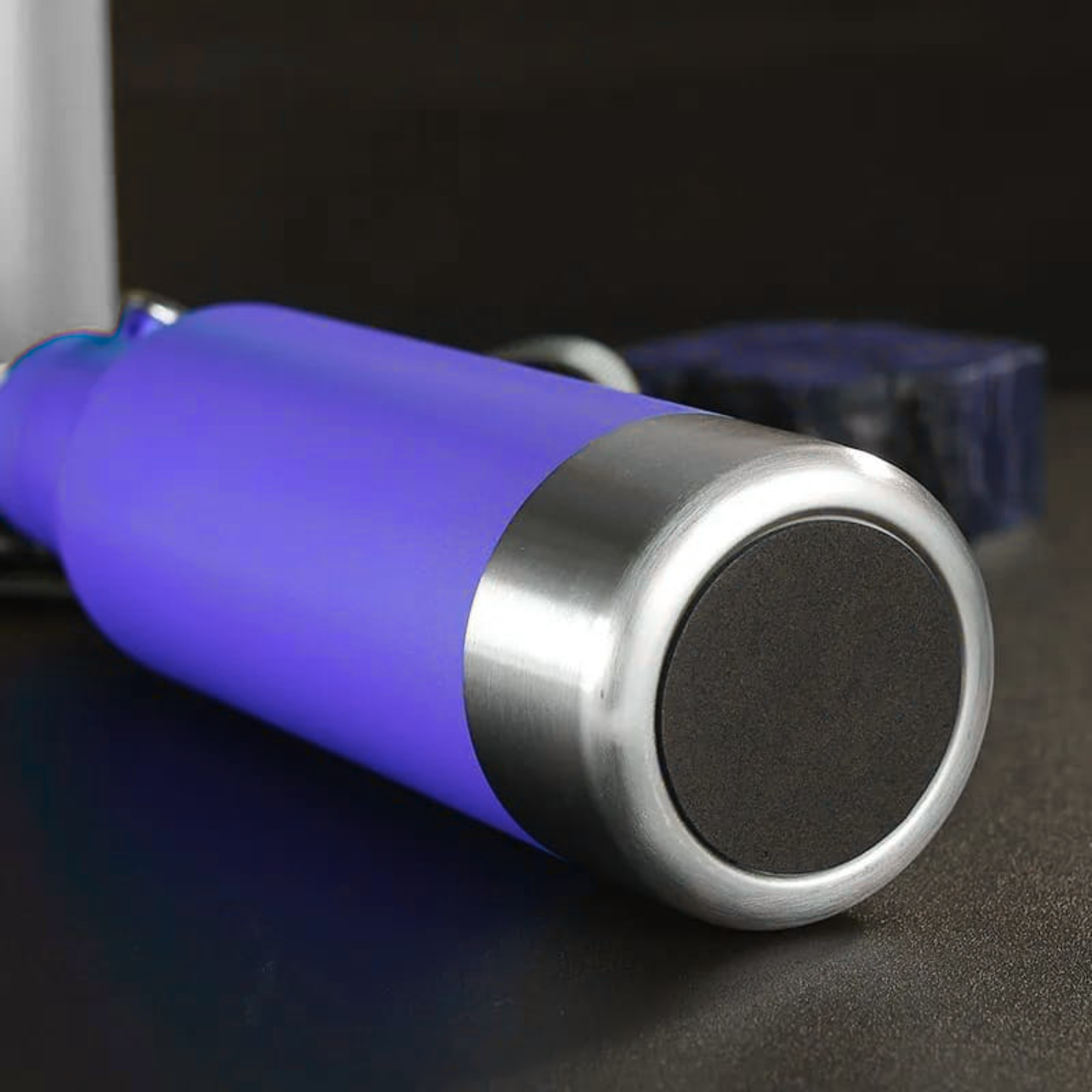 Office Onyx Stainless Desk Bottle (Blue)