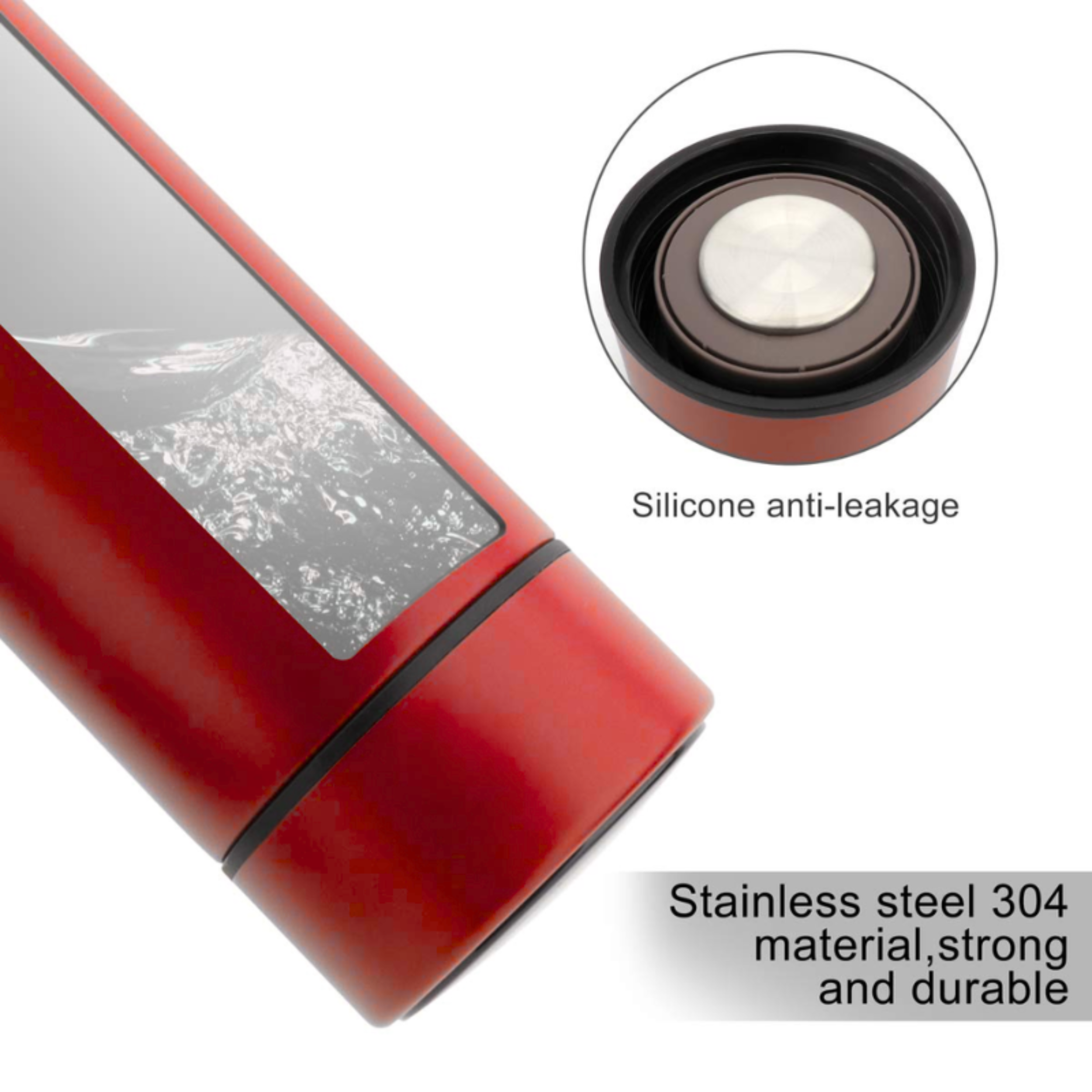 Temperature Display Bottle (Red)