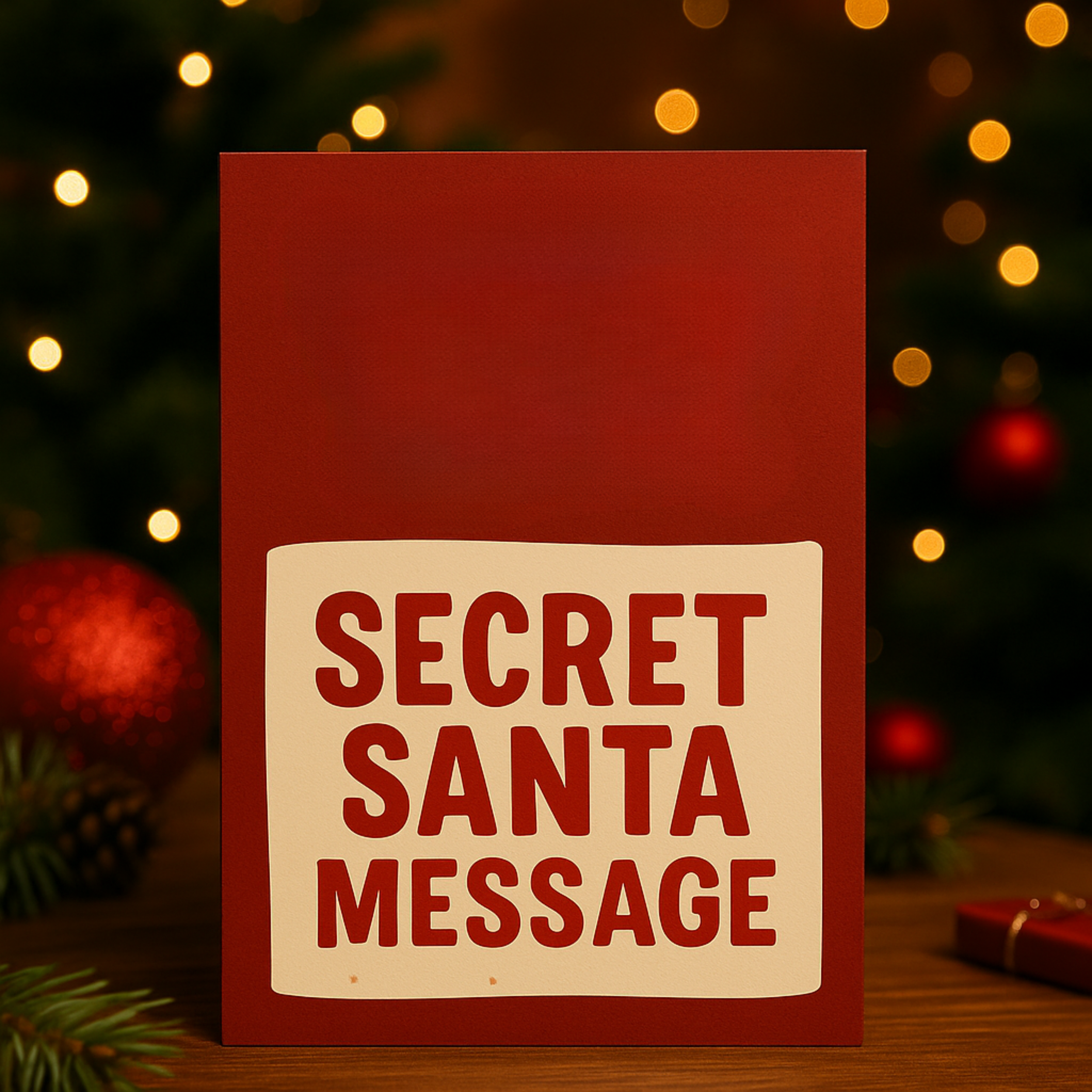 Santa’s Little Secret Greeting card