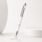 Premium Oval Transparent Pen Case with Black Base
