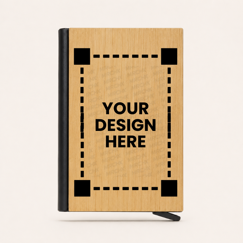 Modern Pop-Up Bamboo Cardholder