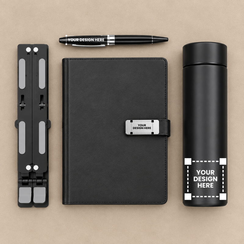 Diary, Pen, Bottle & Laptop Stand