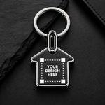 Premium House Shaped Metal Keychain