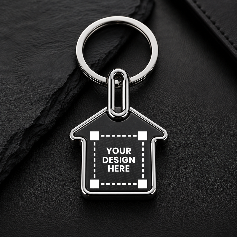 Premium House Shaped Metal Keychain