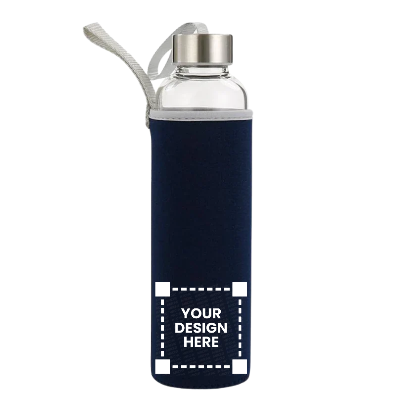 Borosilicate Glass Bottle With Silicone Pouch